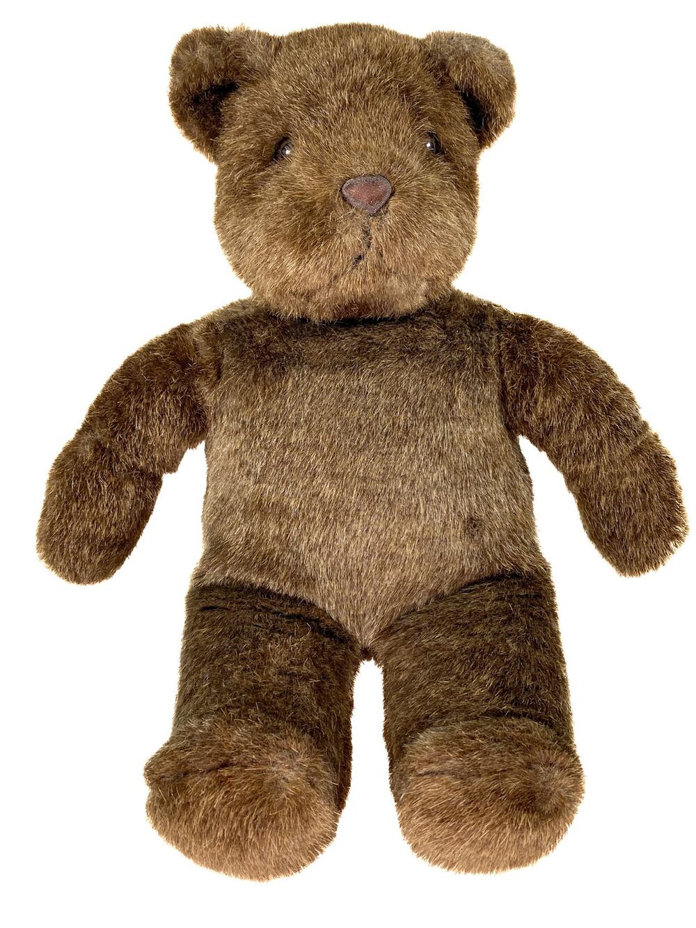 Vintage Brown Teddy Bear Manhattan Toy Co Plush Stuffed Animal 1985 Soft Korea